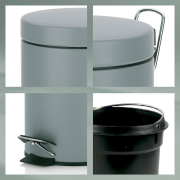 Monaco prullenbak Light Grey